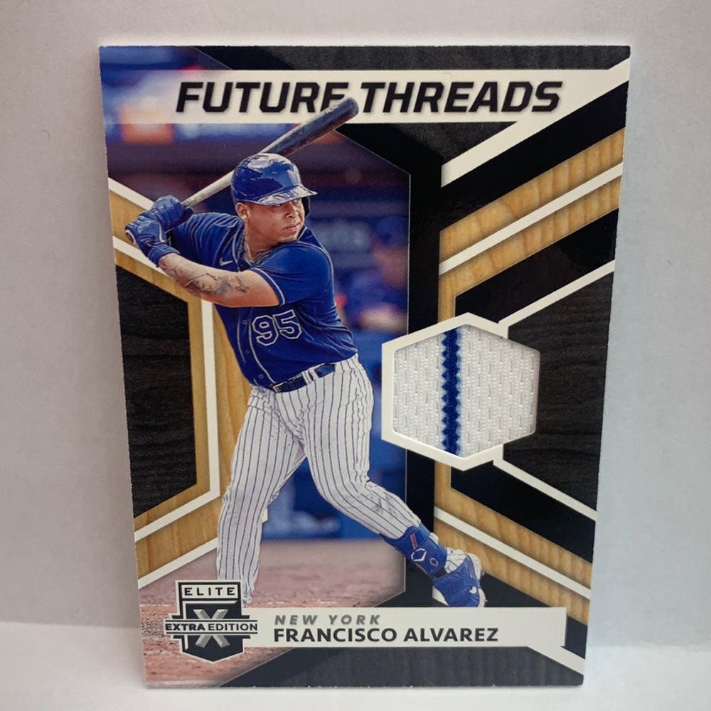 2022 Elite Extra Edition Francisco Alvarez Mets Future Threads #FT-FA (MISC7)